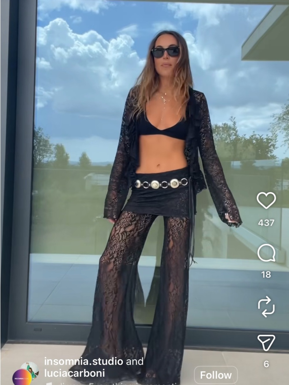 Insomnia Studios Black Lace Pants - Picture 3 of 3